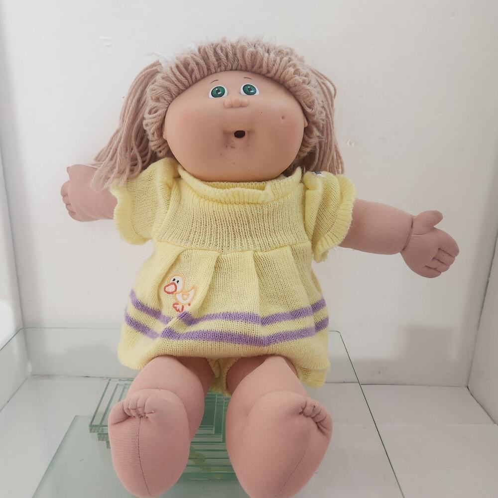 Vintage 1985 CPK Coleco Pony tail Yellow summer dress